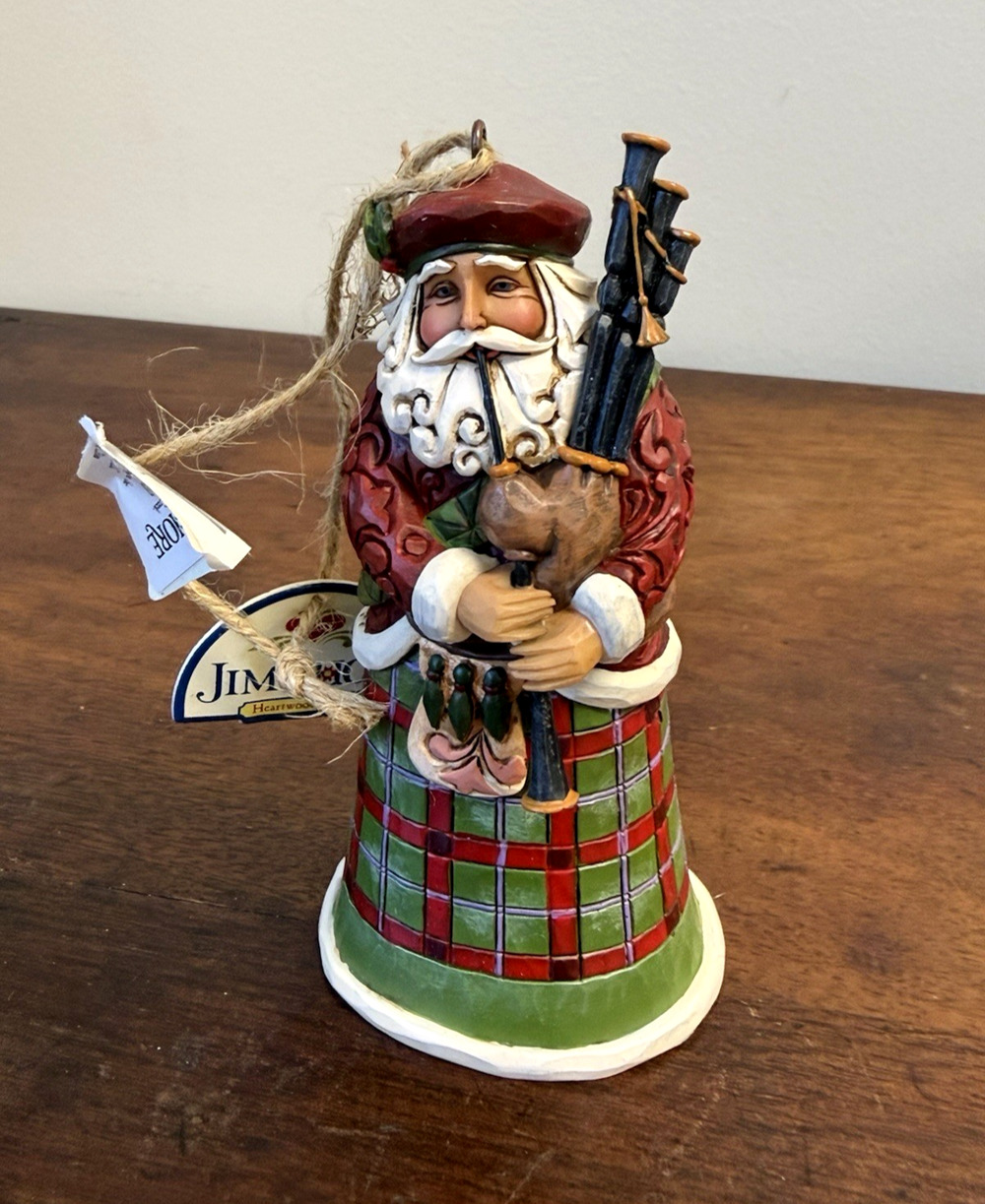 Jim Shore Scottish Santa Ornament 4022943 Heartwood Creek 2011 NIB Scotland